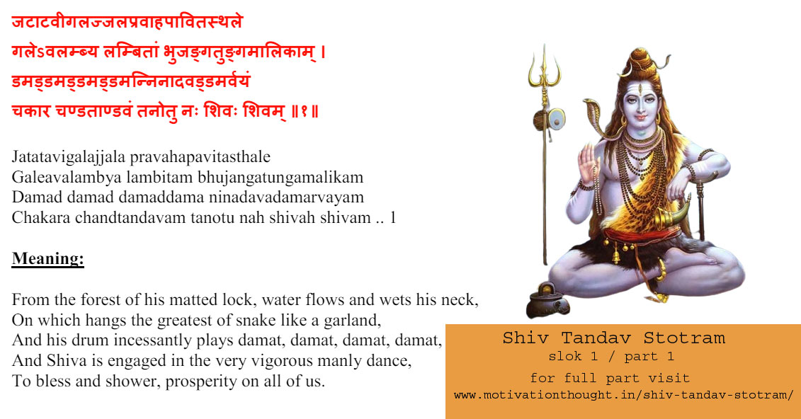 Shiv Tandav Stotram part 1